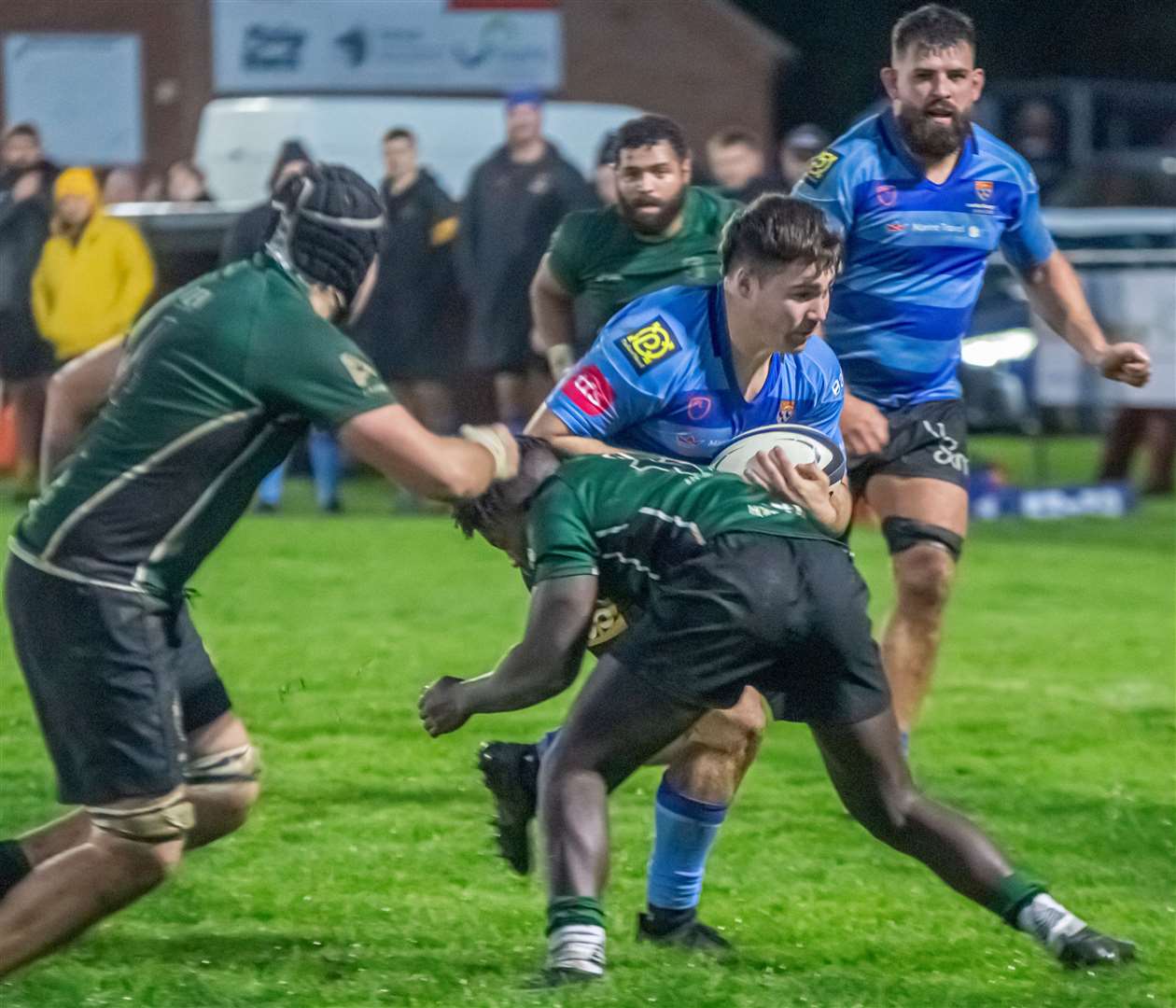 Canterbury (blue) scored seven tries at North Walsham. Picture: Phillipa Hilton