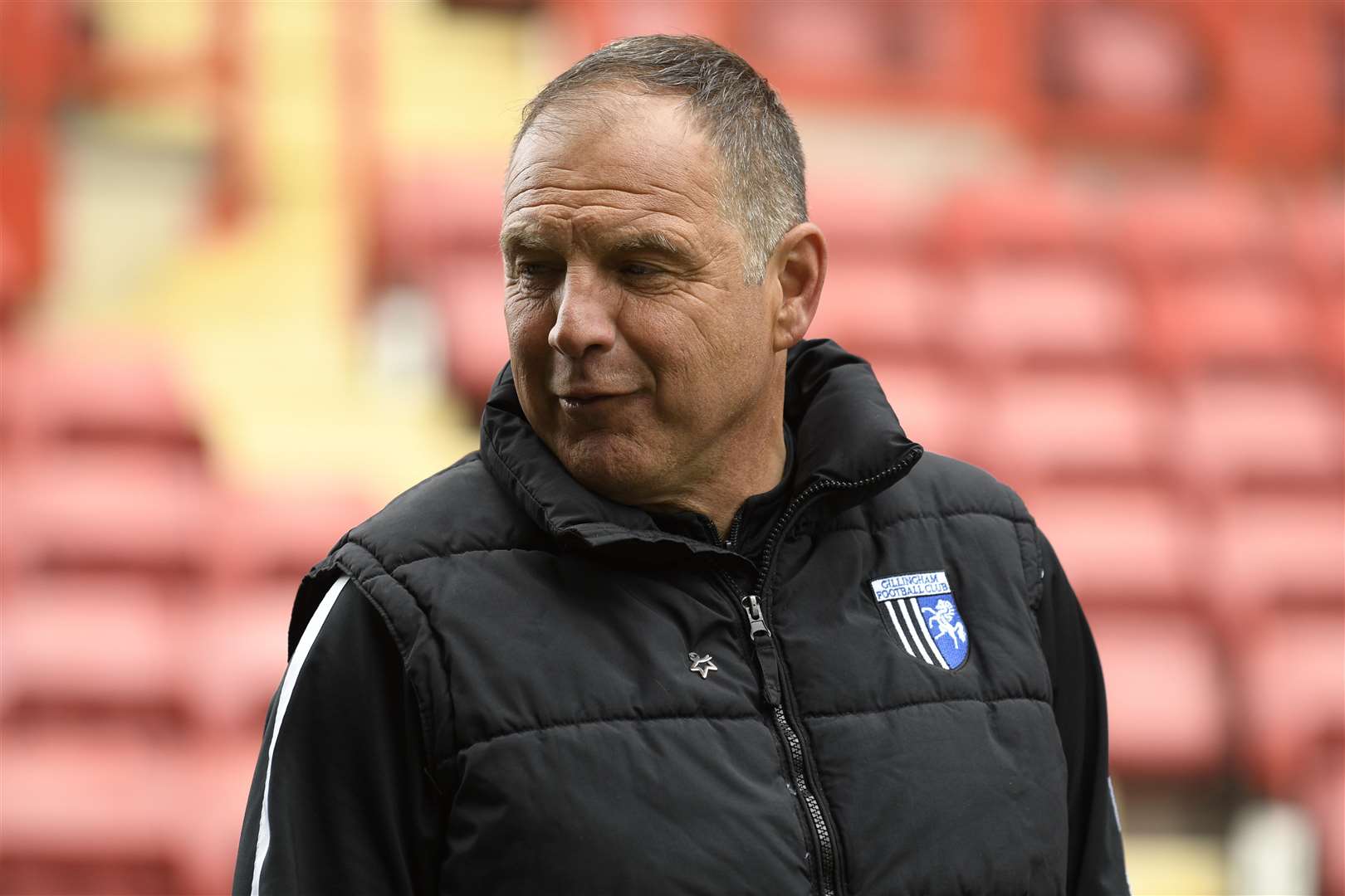 Gills manager Steve Lovell is set to take his side for a home game at Charlton Athletic Picture: Barry Goodwin