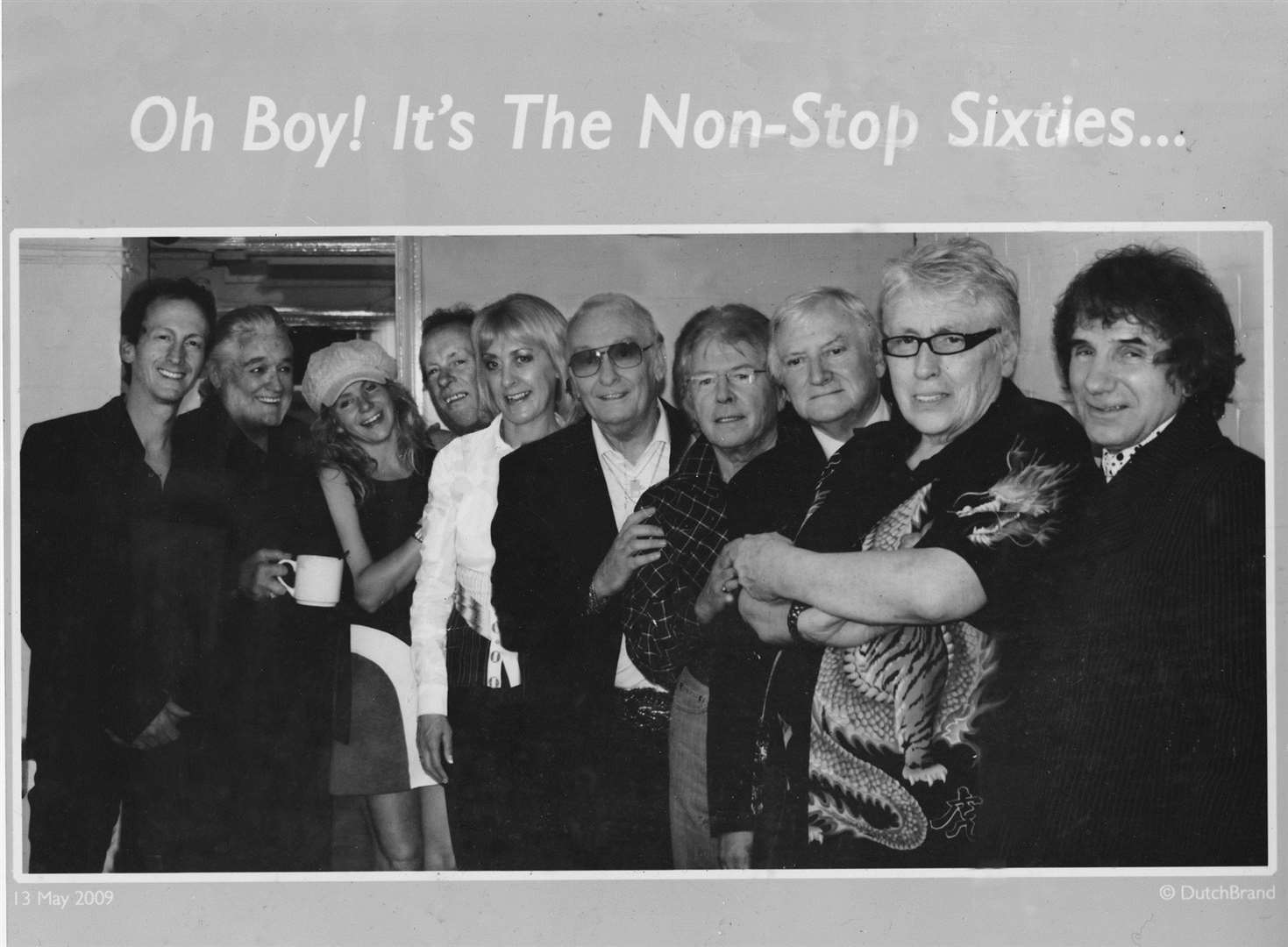 Mark Ellen, fourth from left, of Vaniity Fare on a Non-Stop 60s tour with PJ Proby, Brian Poole of the Tremeloes, Chris Farlowe and Mike Pender of The Searchers (44831888)