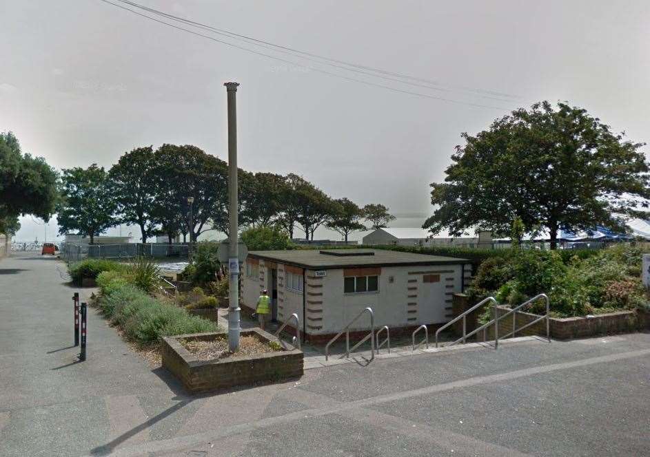 The woman was grabbed in the public toilets by Grange Road and St Augustine's Road. Picture: Google Street View