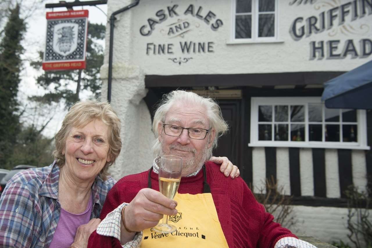 Jerry and Karen Copestake have retired after 30 years behind the bar of the Griffin's Head
