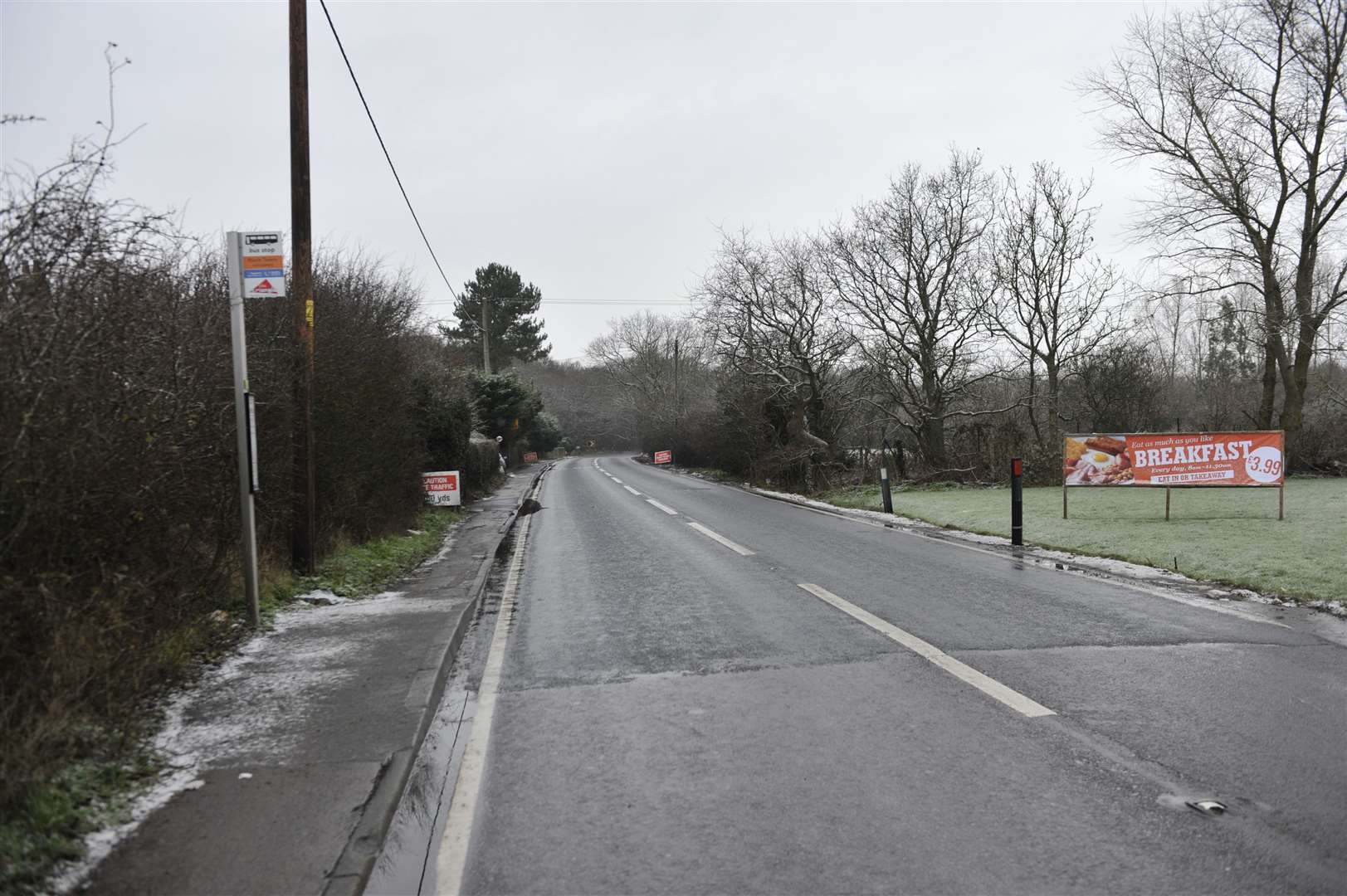 The A291 Calcott Hill will be sealed off outside the Punch Tavern between Canterbury and Herne Bay