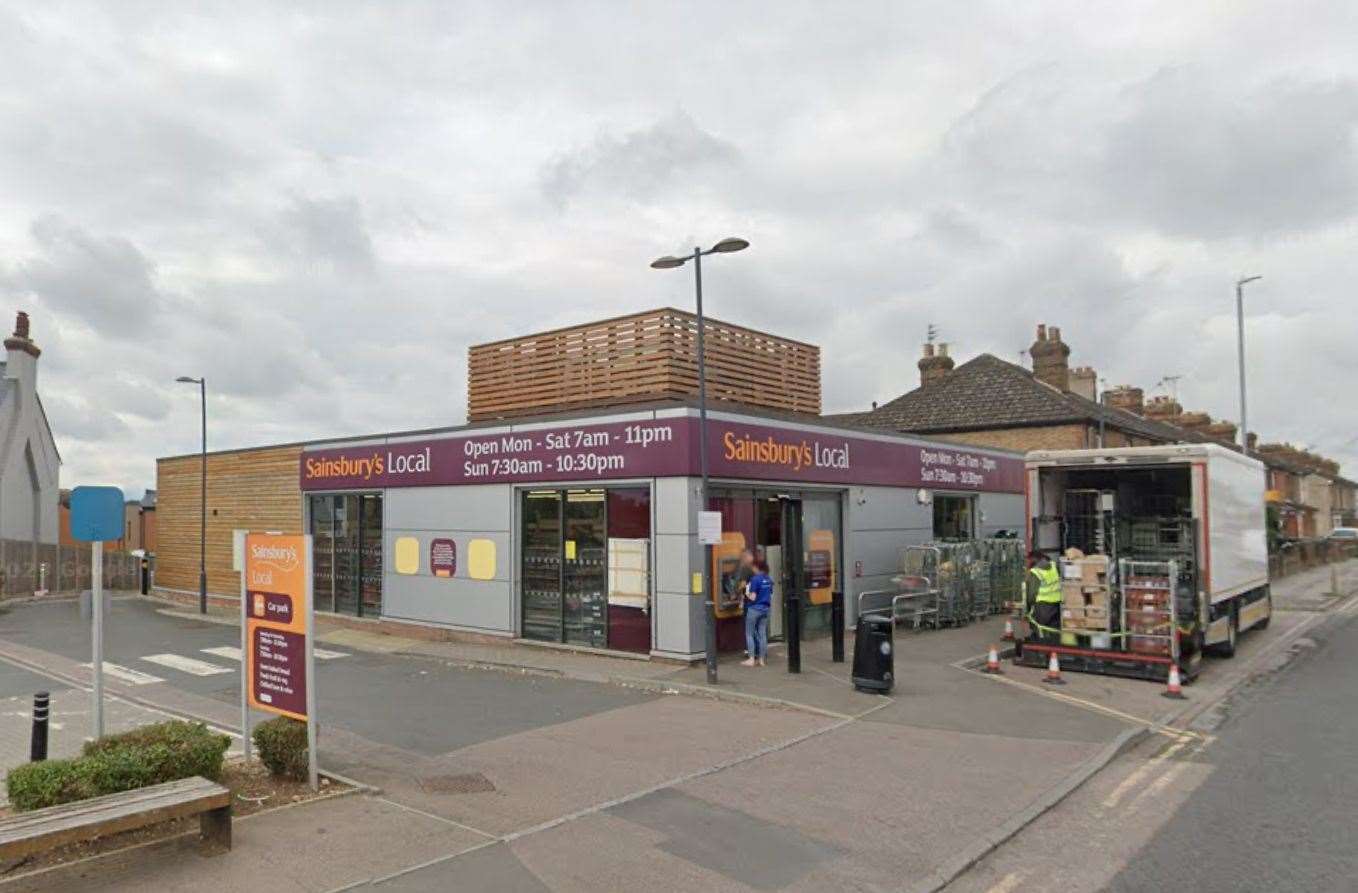 The Sainsbury's Local in Tonbridge Road was targeted. Picture: Google