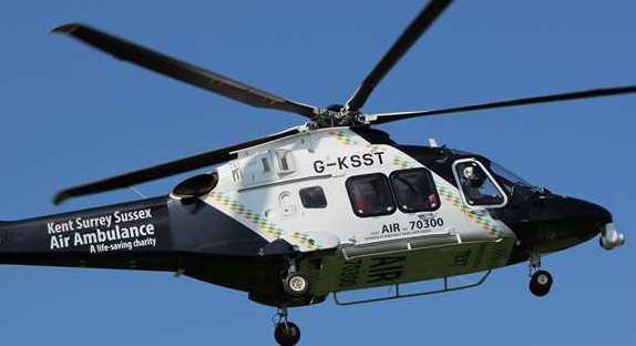 The air ambulance was called to the crash. Picture: Stock image