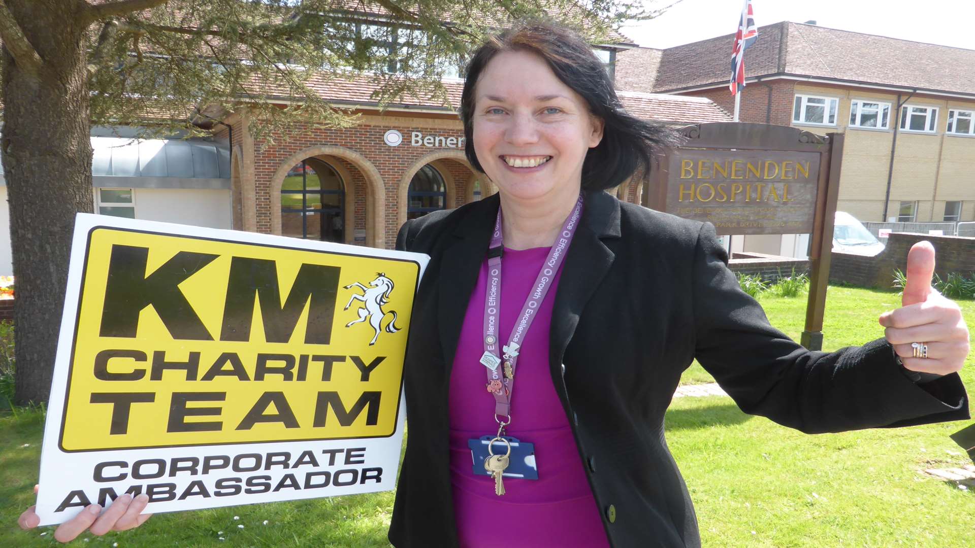 Jane Abbott of Benenden Hospital Trust announces her support for the 21st KM Charity Walk on Sunday, June 26.