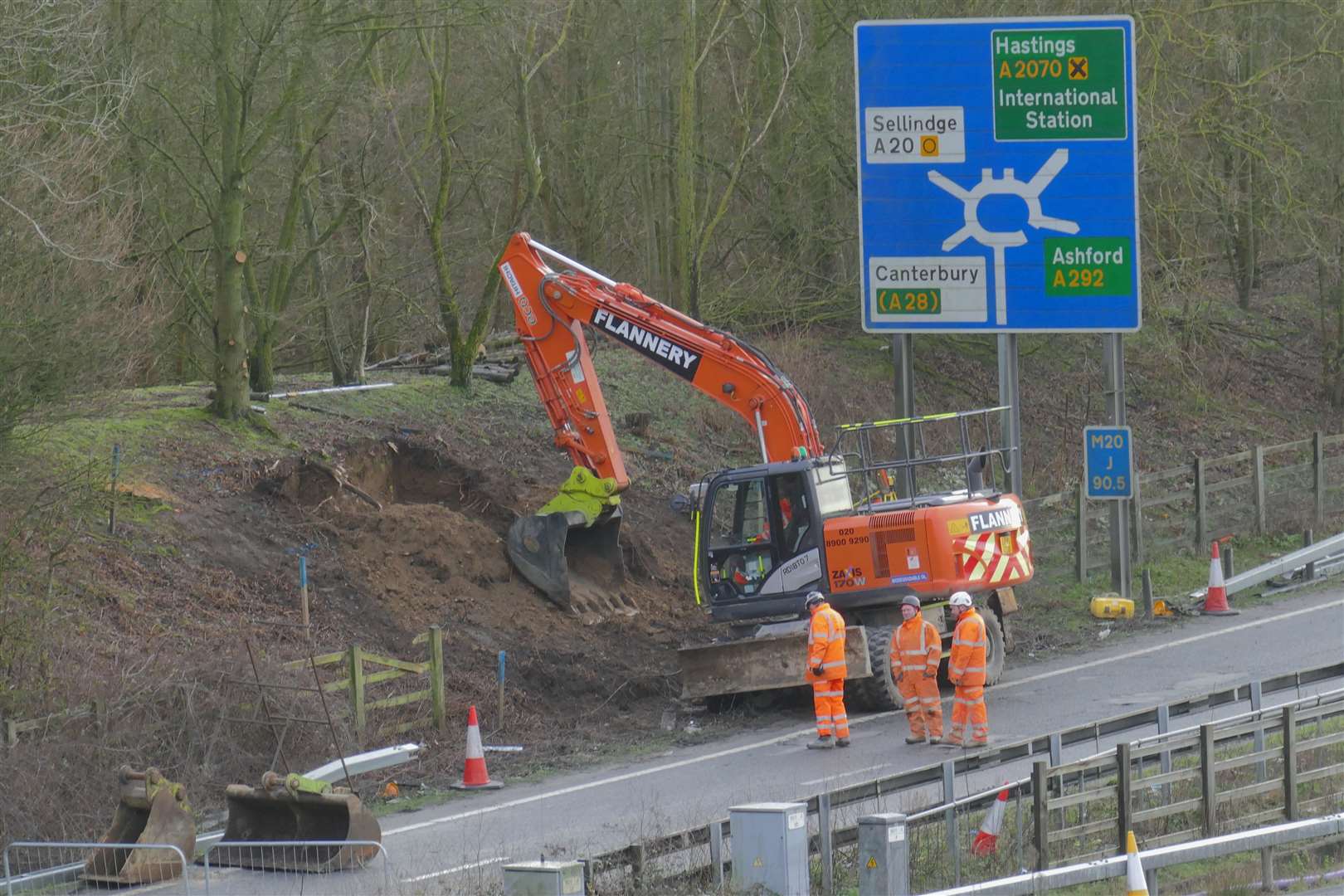 New signs are being installed. Picture: Andy Clark