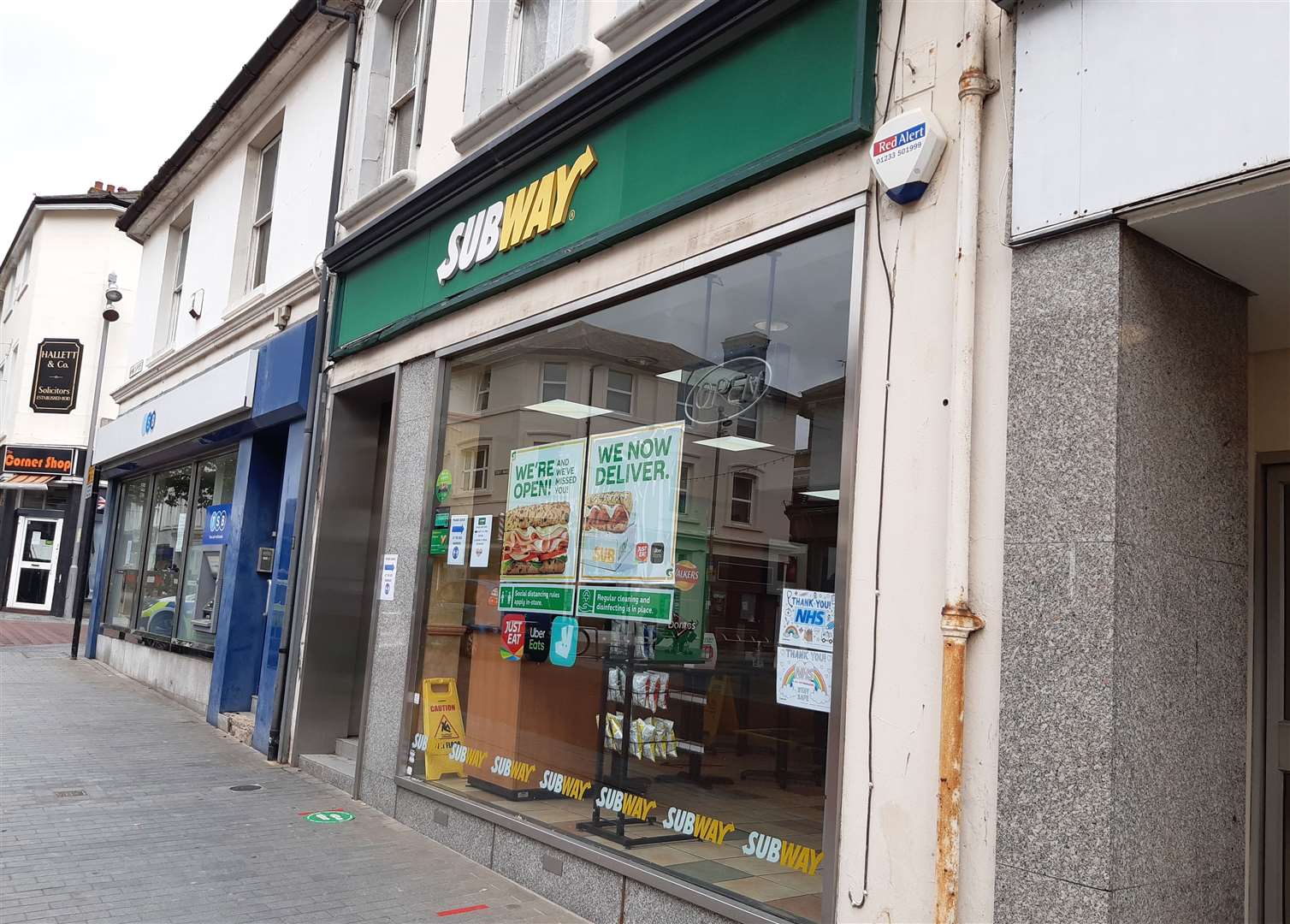 Subway's current Ashford town centre home is in Bank Street