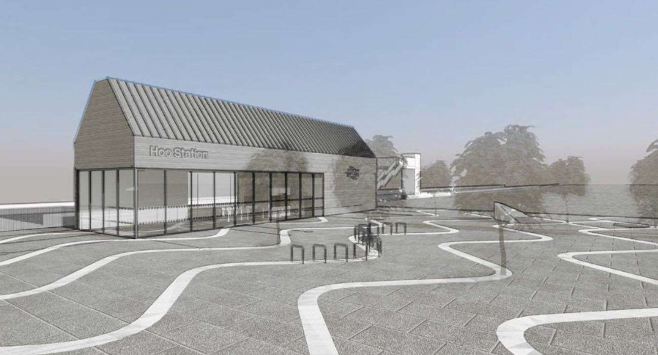 How the new railway station at Hoo could look. Picture: Medway Council
