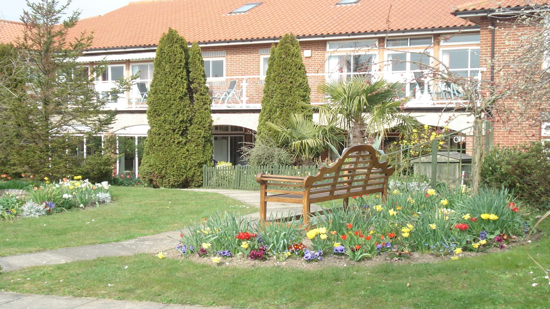 The garden at the Pilgrims Hospice in Thanet
