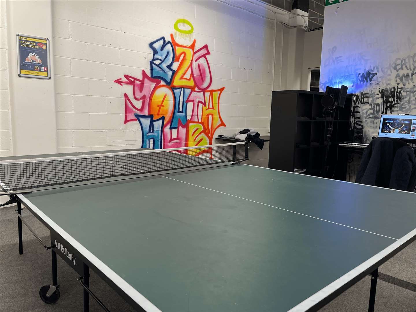 Table tennis in the 326 hub in Maidstone. Picture: MBC