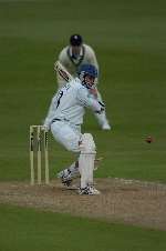 Simon Katich in action against Kent at Canterbury. Photo: BARRY GOODWIN