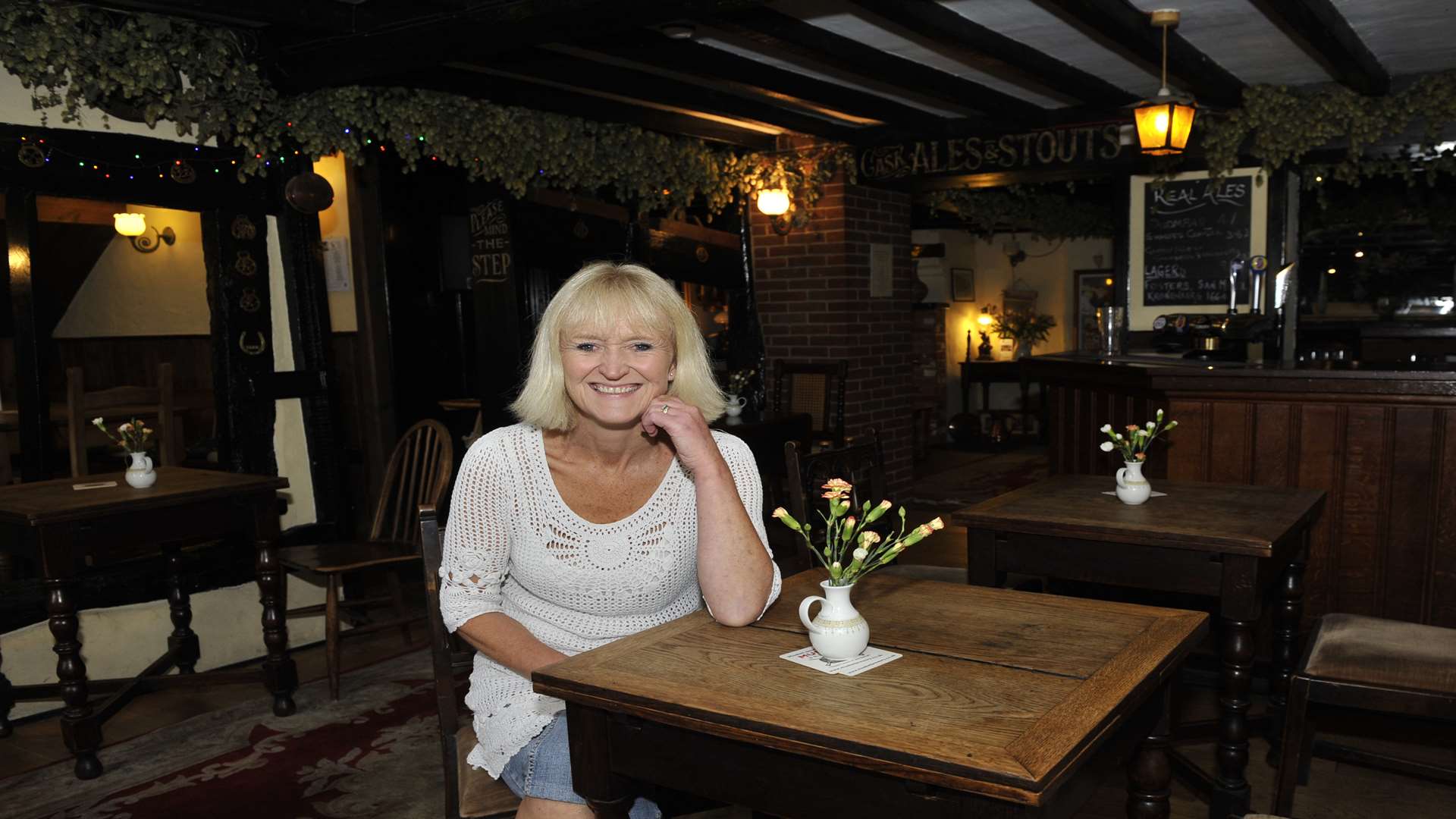 Running the Anchor Inn is Michelle's first experience of working in a pub