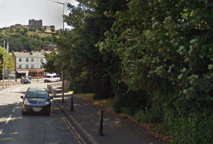 Folkestone Road, Dover, where the attack on Sam Lennon happened. Picture: Google Street View