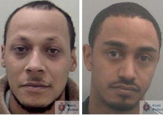 Luke La-Fon and Jake Hall were jailed after committing burglaries across west Kent. Picture: Kent Police