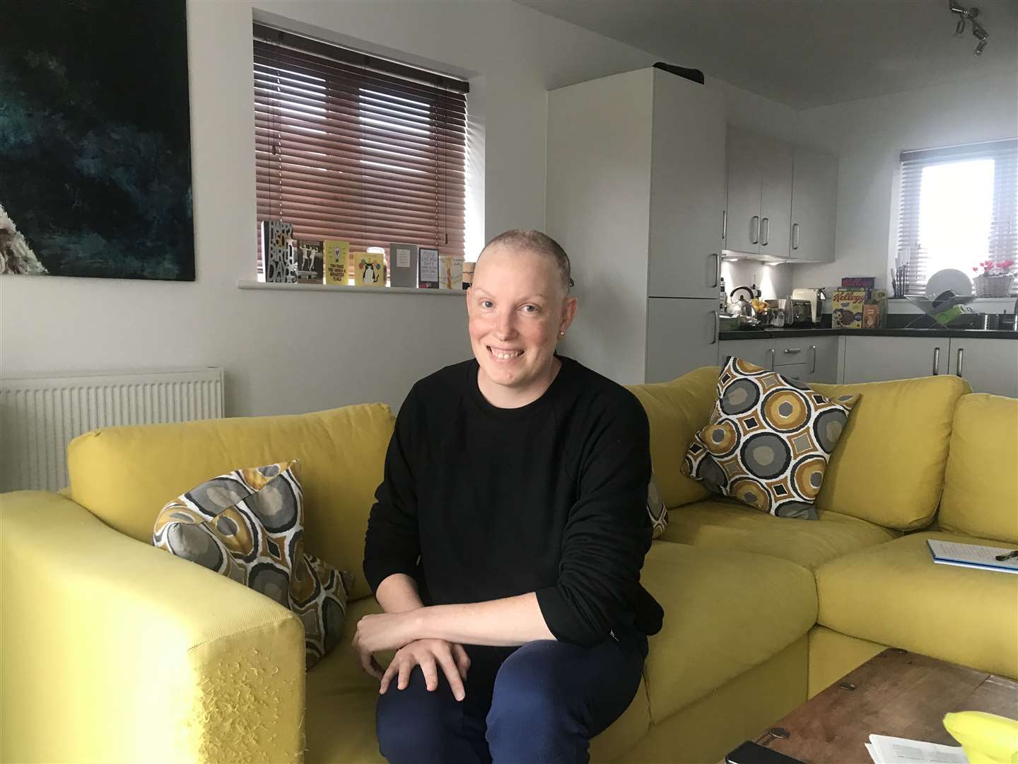 MP Tracey Crouch relaxing at home after cancer treatment. Picture: Tracey Crouch