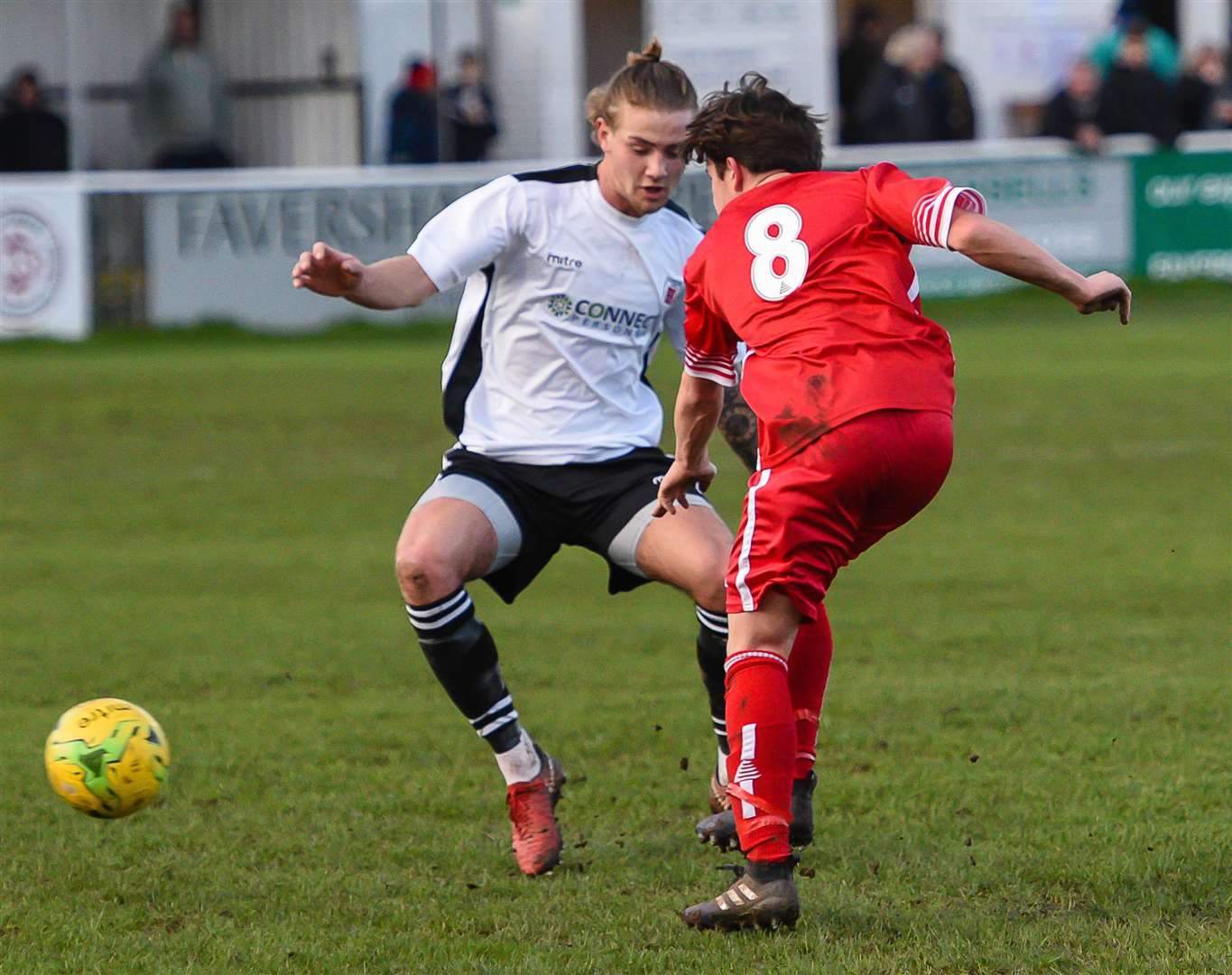 Whitstable midfielder Liam Gillies (No.8) Picture: Alan Langley