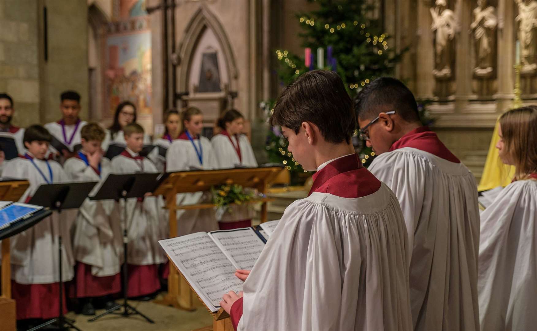 The Christmas services at Rochester Cathedral are a huge part of its festive programme. Picture: Steve Hartridge