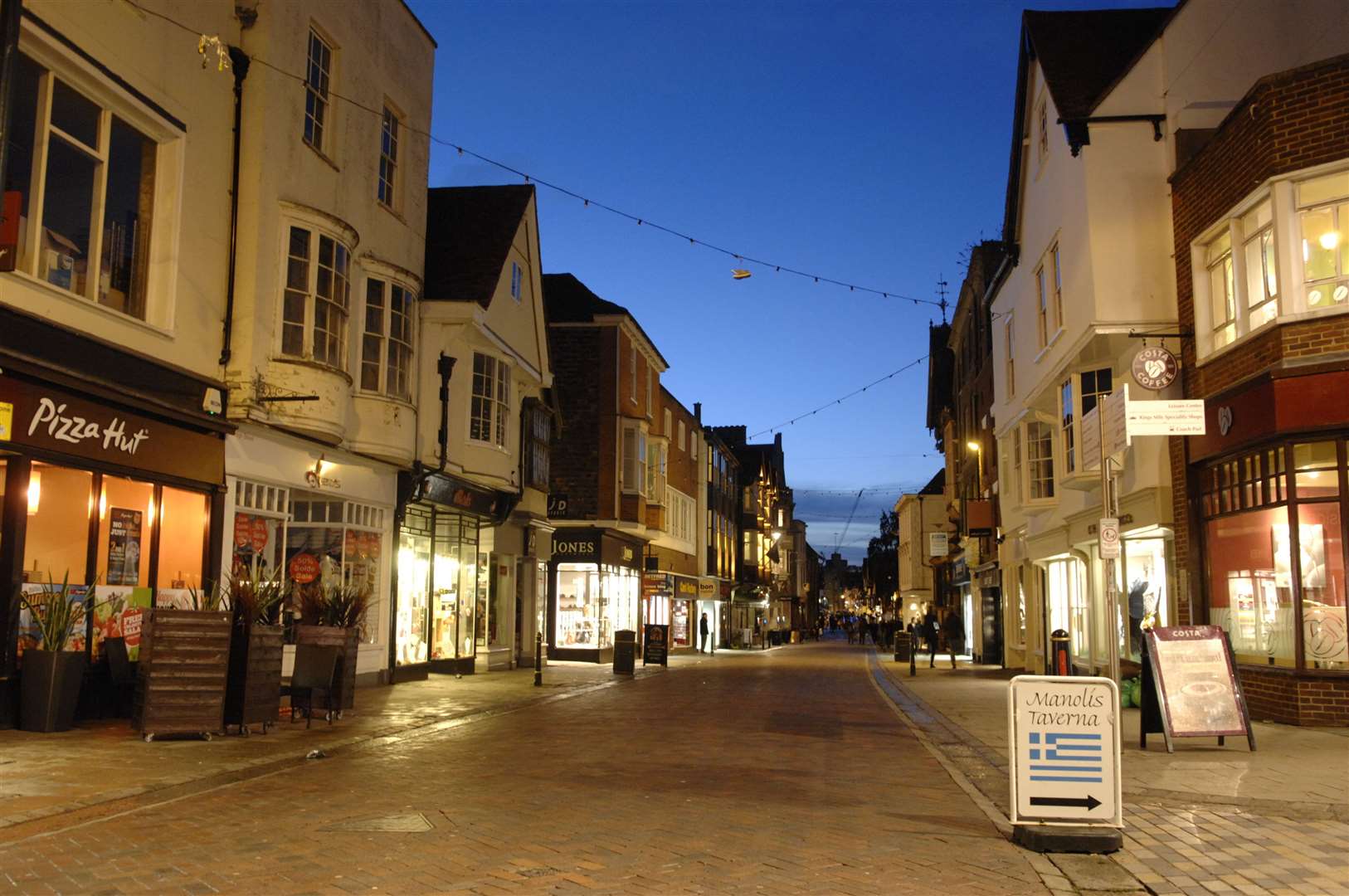 The assault happened in Canterbury high street