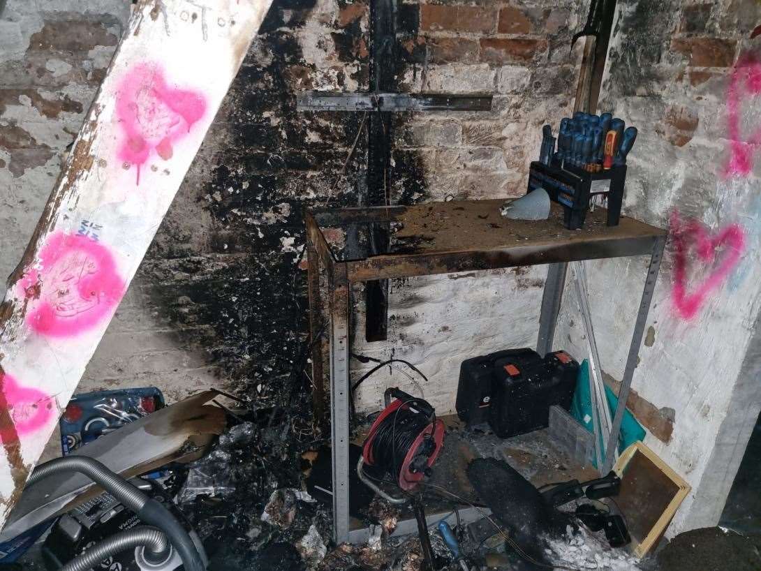 Numerous precious items were lost in the fire. Photo: KFRS