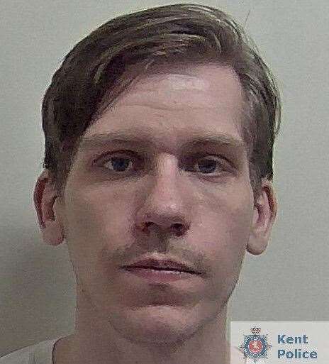 Ryan Gower has now been sentenced for two years after he abused his girlfriend. Picture: Kent Police