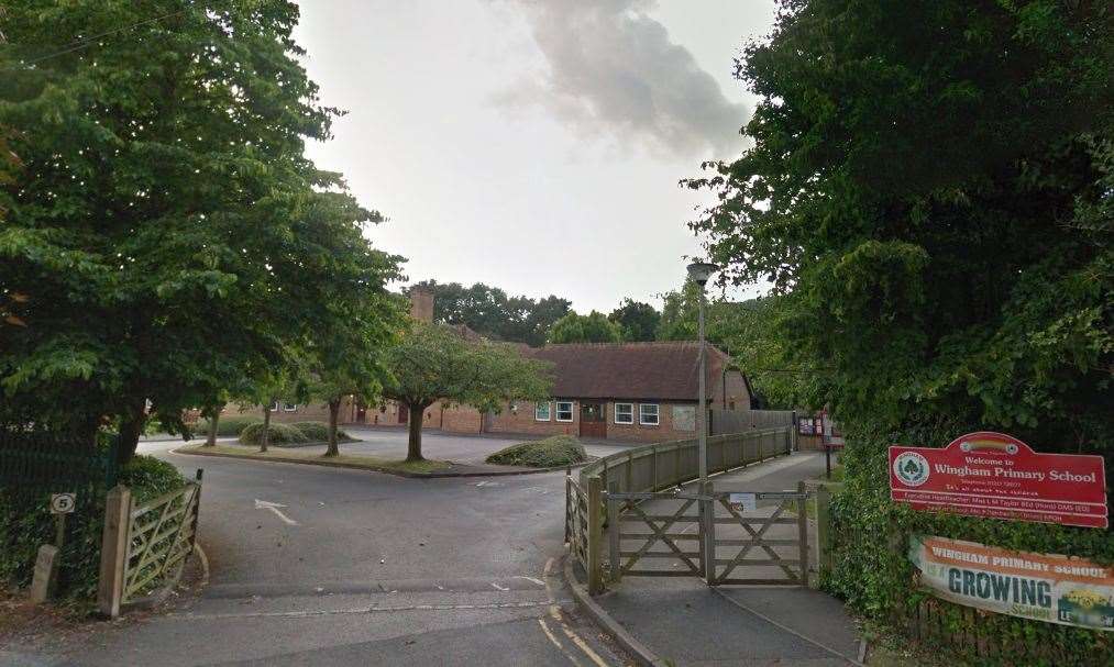 Some parents at Wingham Primary School have been using the nearby village hall to park in