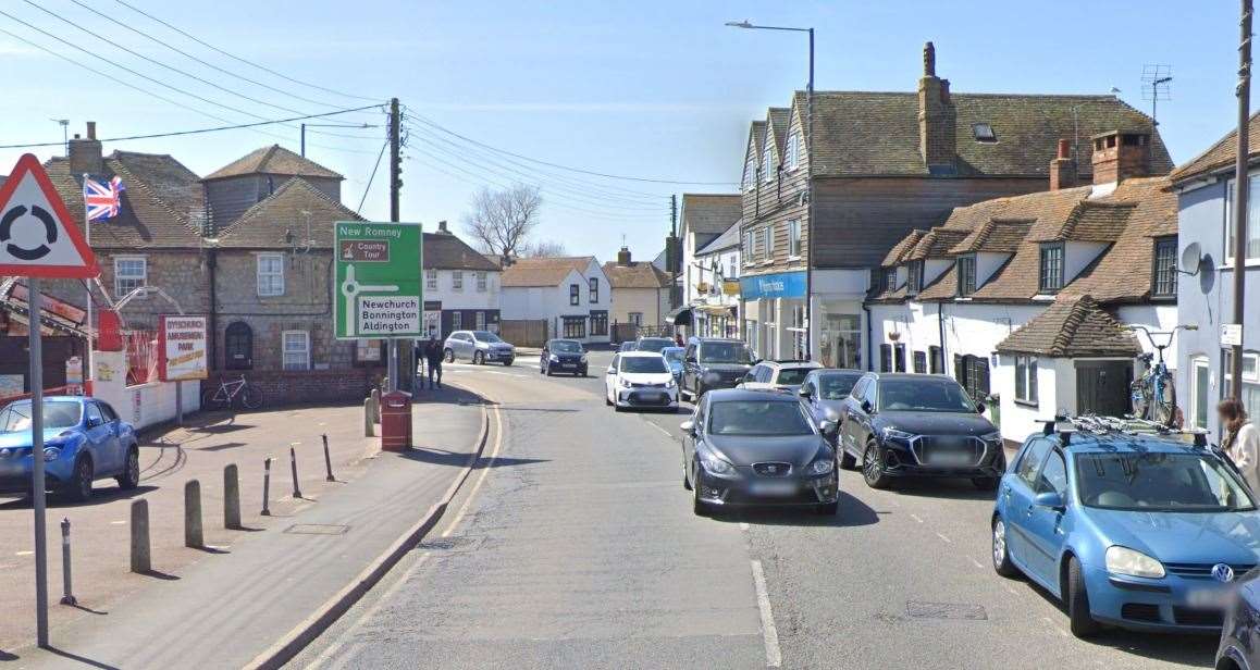 The incident happened in Dymchurch high street. Picture: Google