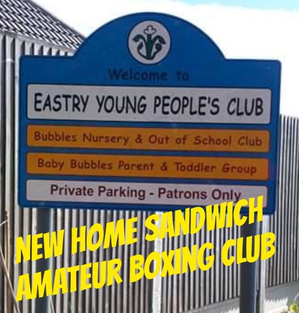 Sandwich Amateur Boxing Club is moving home to Eastry Young People's Club
