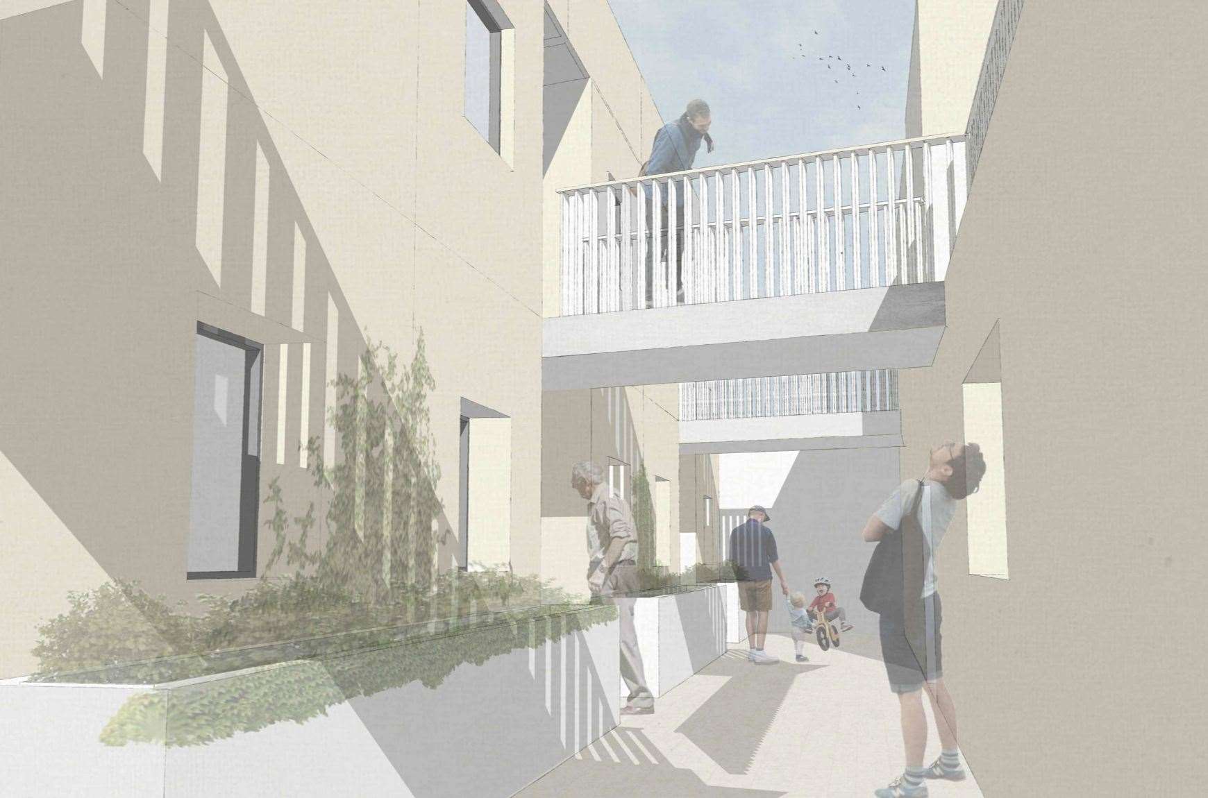 An artist's impression of what the new development in Margate High Street could look like. Picture: Black Architecture