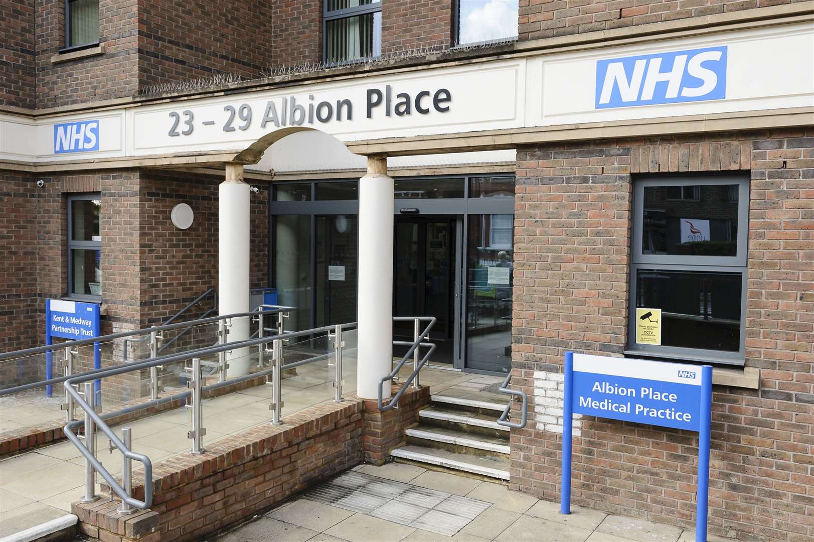 Albion Place Medical Practice has been closed by a water leak