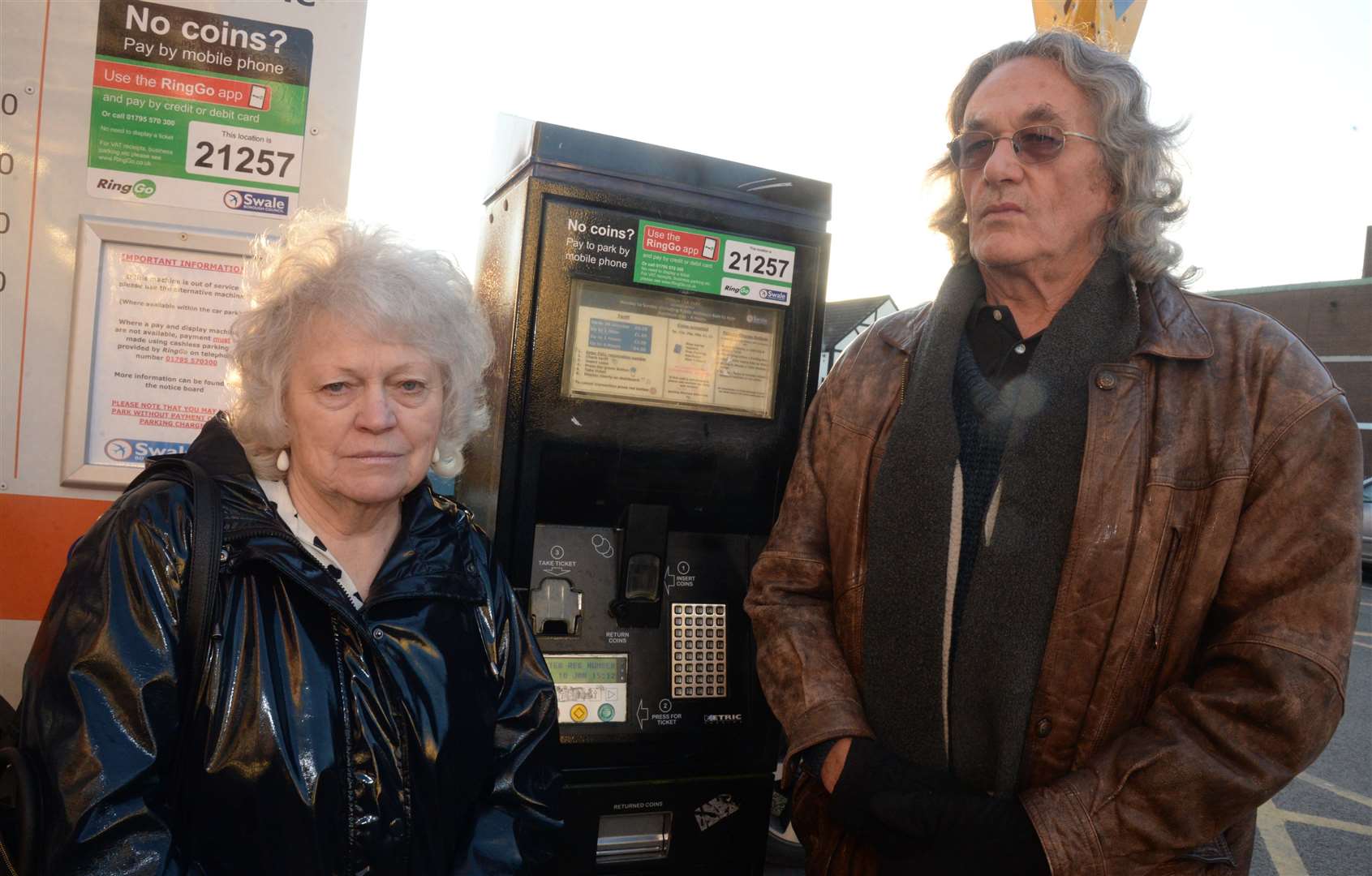 Sonia and John Merner at The Forum car park in Sittingbourne. Picture: Chris Davey