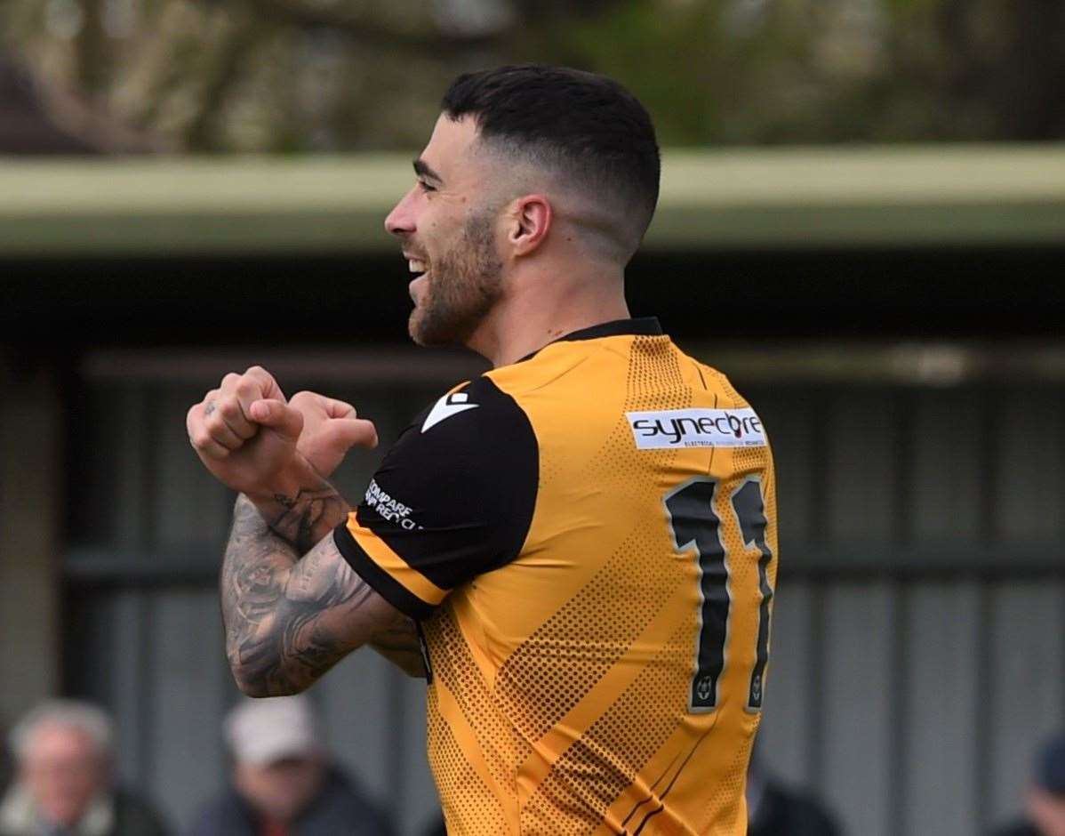 Joan Luque suffered a knee injury at Dartford Picture: Steve Terrell