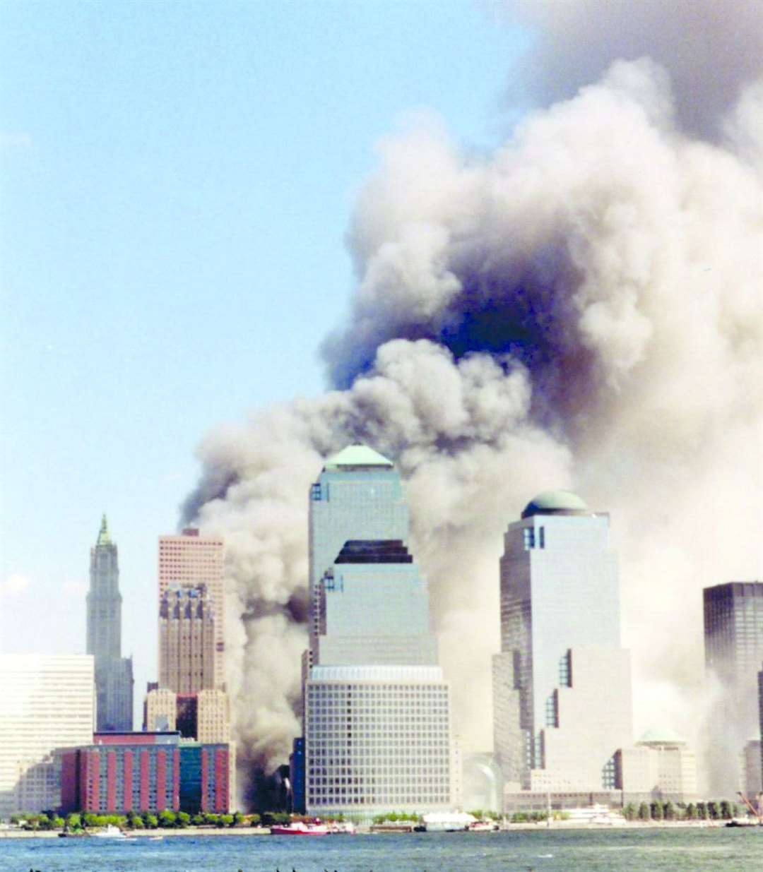 World Trade Centre, shortly after the collapse of the Twin Towers, 9/11. credit: Wally Gobetz