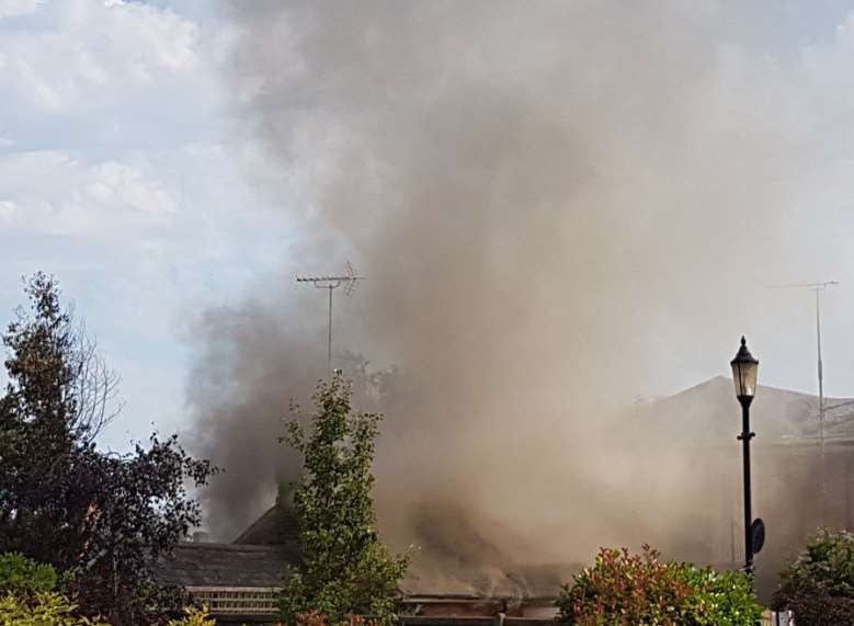 Firefighters have been called to a bungalow fire in Headcorn Village. Picture: @headcornweather