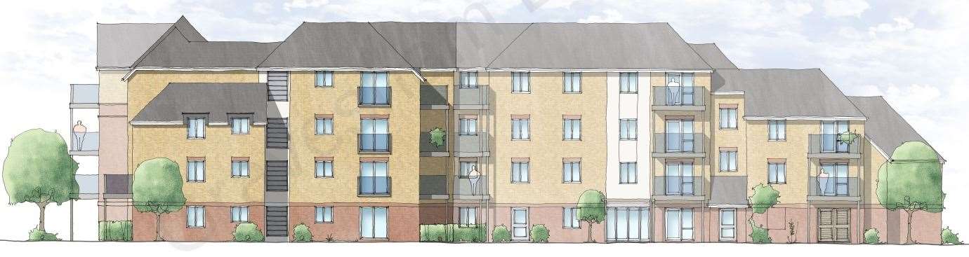 The plans are for 62 flats for over 70s. Picture: On Architecture
