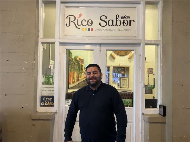 Julian Ramirez outside Rico Sabor in Gravesend. Picture: Megan Carr