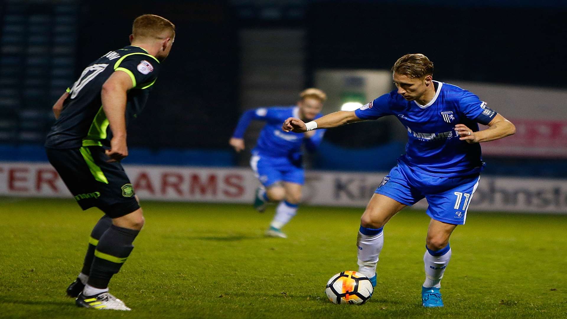 Gills midfielder Lee Martin on the ball against Carlisle. Picture: Andy Jones