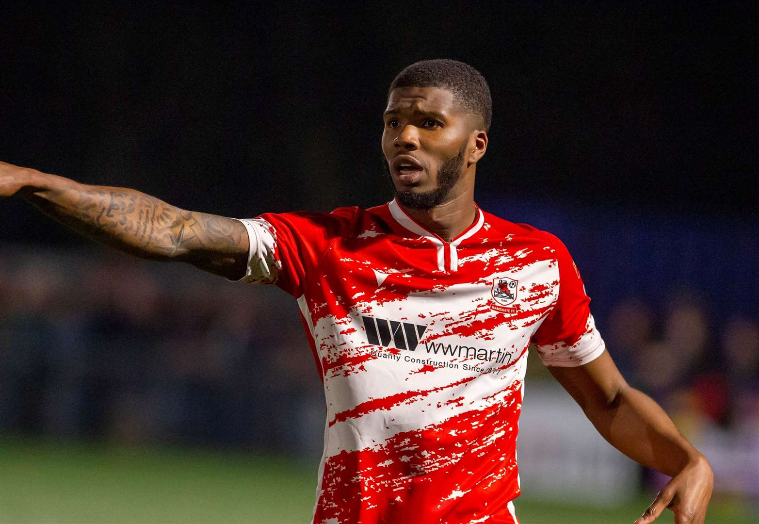 Former Ramsgate striker Rowan Liburd made his debut for Chatham on Saturday Picture: Ian Scammell