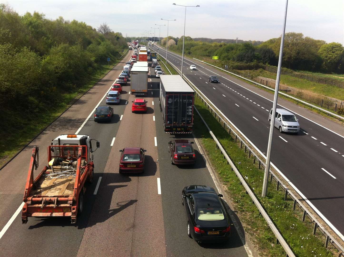 Farrugia was pulled over by police on the M2 in Medway. Stock picture: Steve Crispe