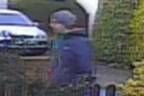A CCTV image of the suspected burglar