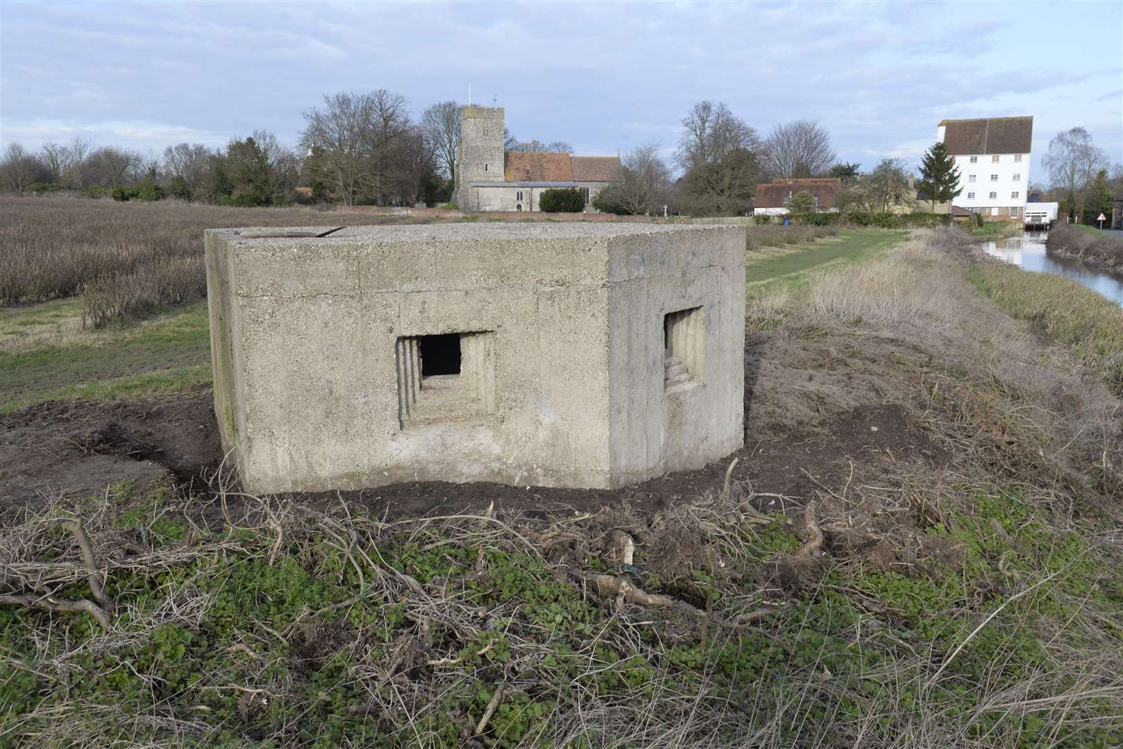A remaining pillbox in Wickhambreaux, near Canterbury. Picture: Chris Davey