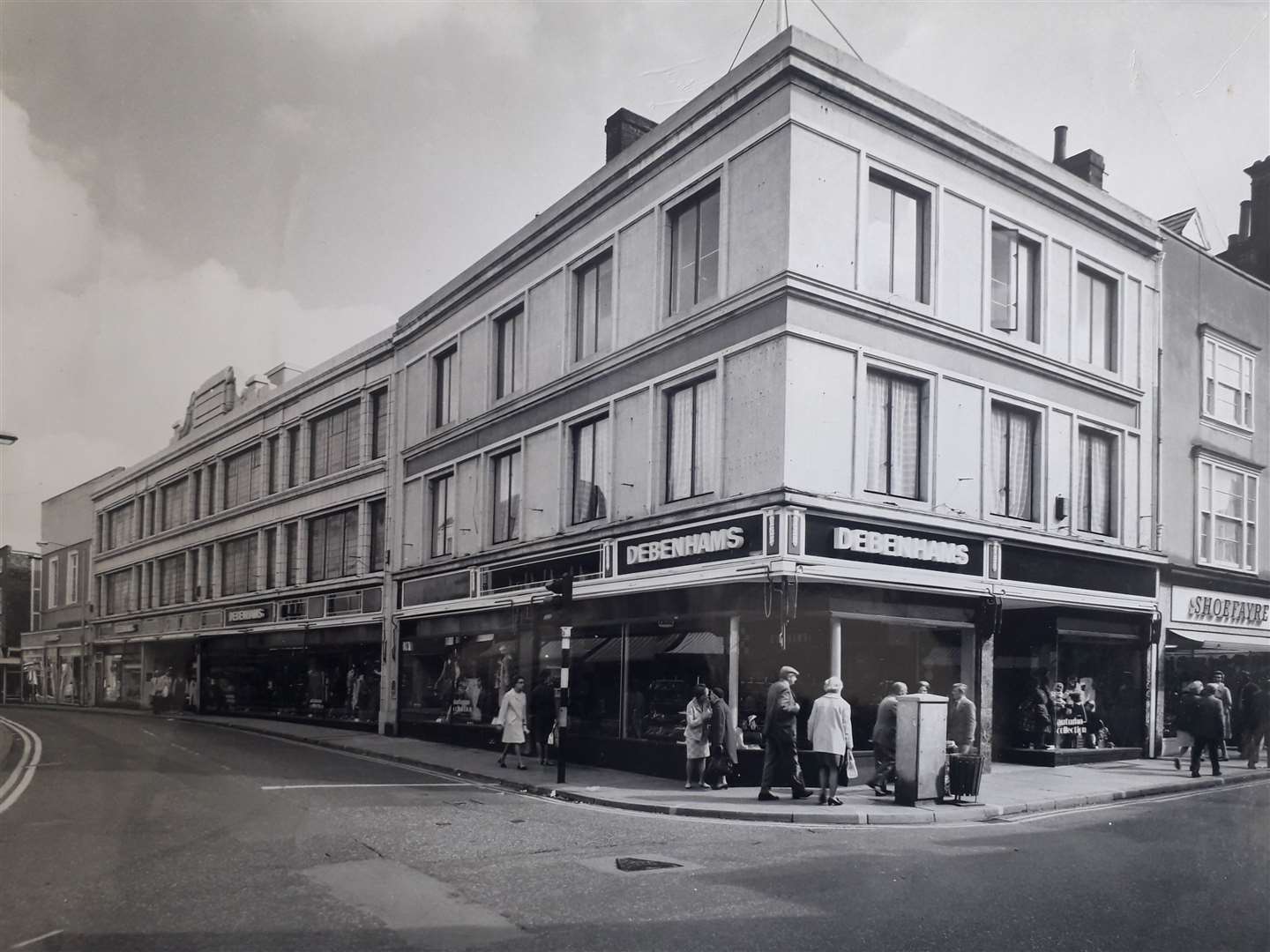 Debenhams in Canterbury pictured in the 1970s