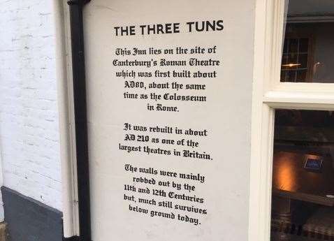 Once one of Britain’s largest theatres, the Three Tuns can trace its history right back to Roman times