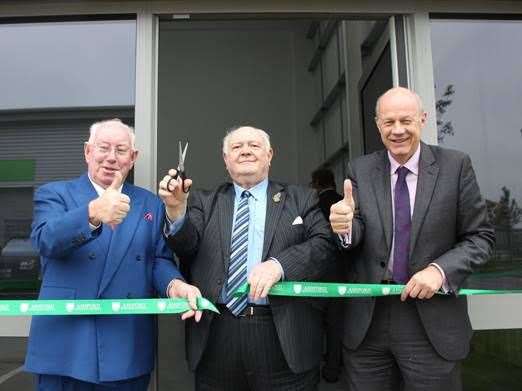 Pat Gallagher, Cllr Gerry Clarkson and Damian Green MP officially opened Carlton Road Business Park last month