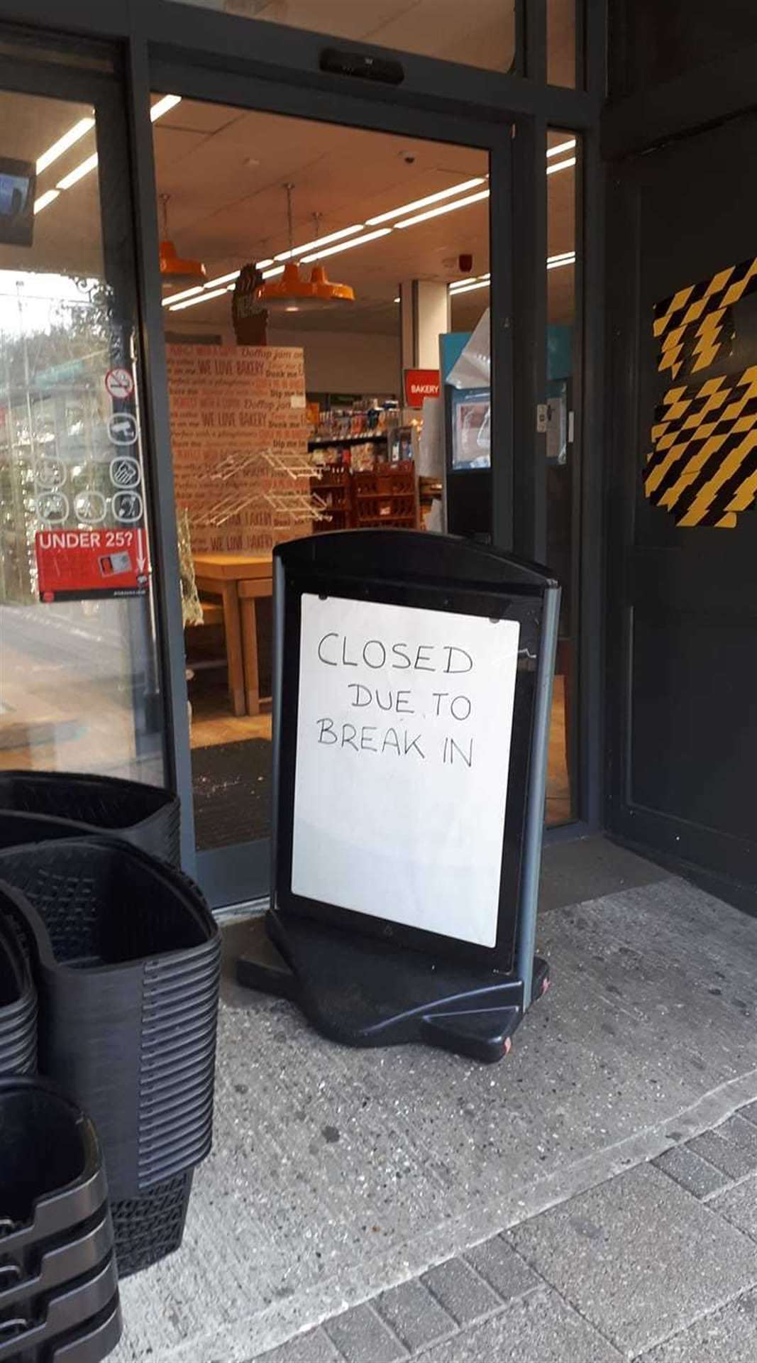 The store was closed while police investigated but has since reopened. Picture: Wilfred Jenkins