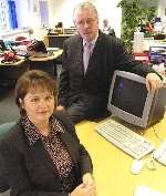 BUYOUT: Pip Clarkson, who has led a management buyout of Edwards Harvey, with chairman Richard Harvey
