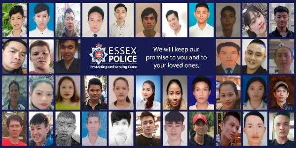 The Vietnamese victims found dead in the back of the lorry in Essex. Picture: Essex Police