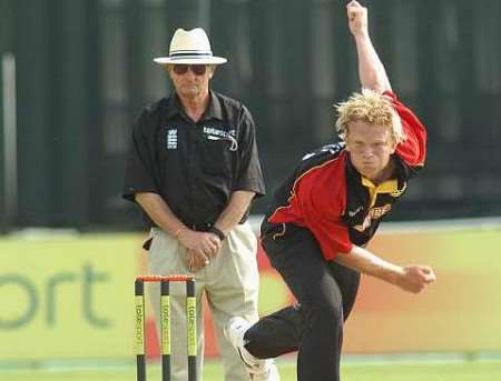 TROPHY WINNER: Simon Cusden in action against Lancashire in June. Picture: ADY KERRY