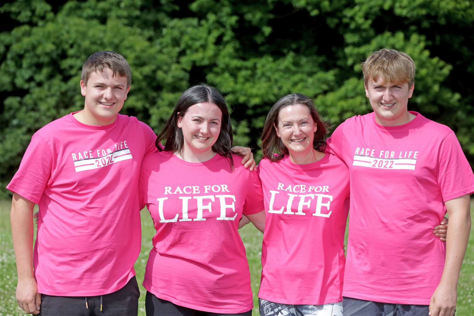 The Collie family from Maidstone, running for Cancer Research UK. Picture: Southern News & Pictures