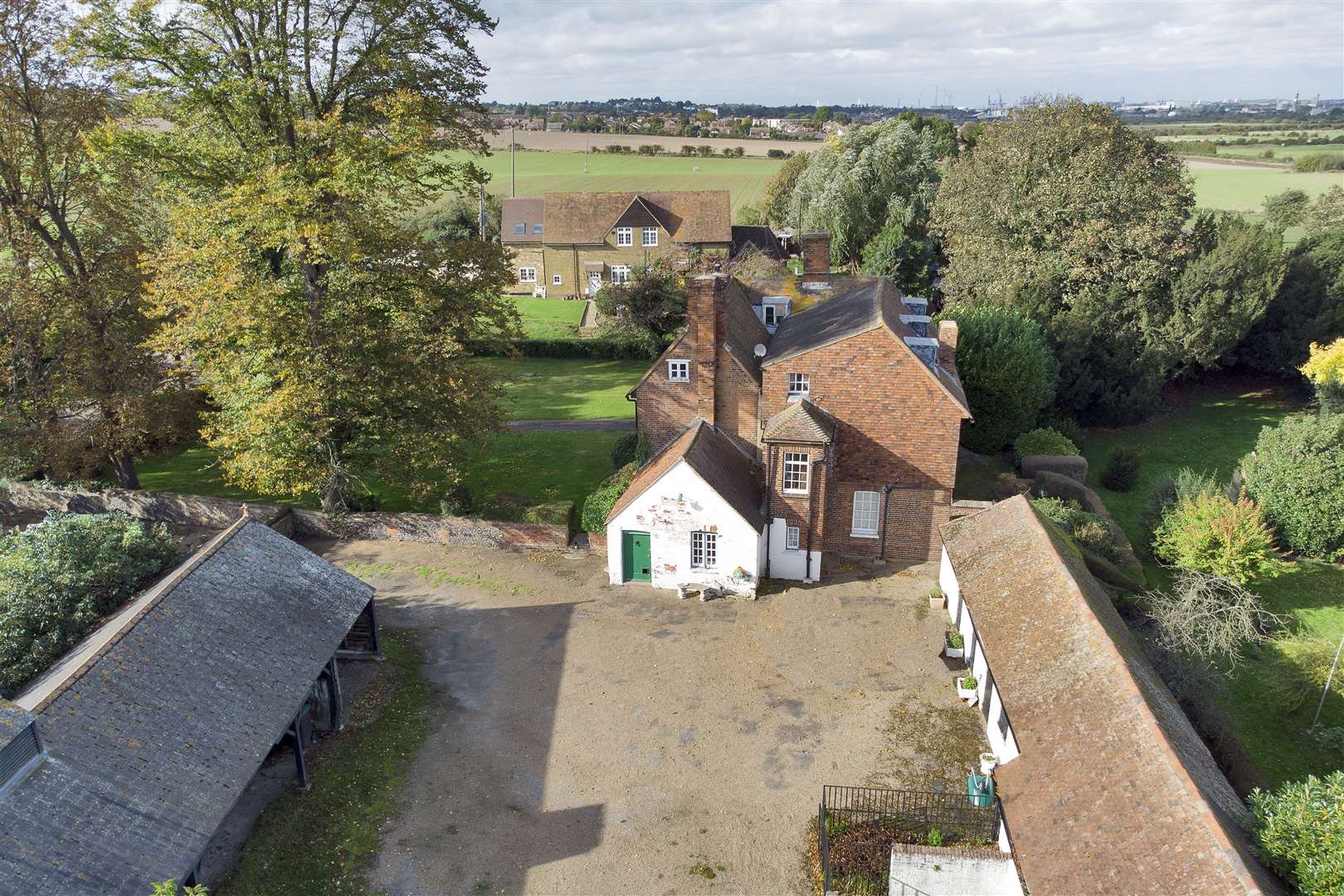 A rare opportunity has arisen to purchase a nine-bedroom Grade II Listed Georgian manor house in the village of Chalk near Gravesend. Photo: BTF Partnership
