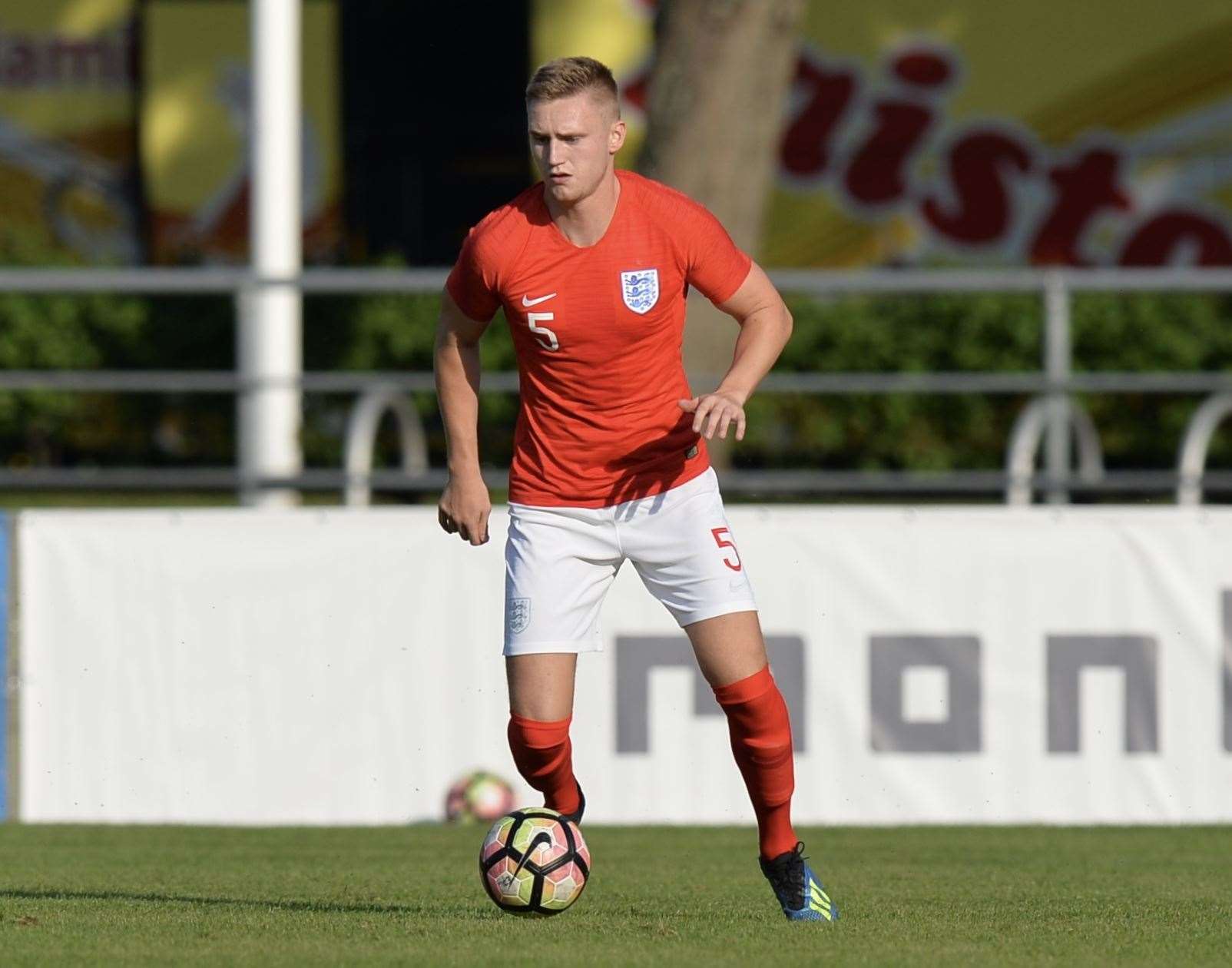 Mitchell Dickenson playing for England C against Estonia Picture: David Loveday